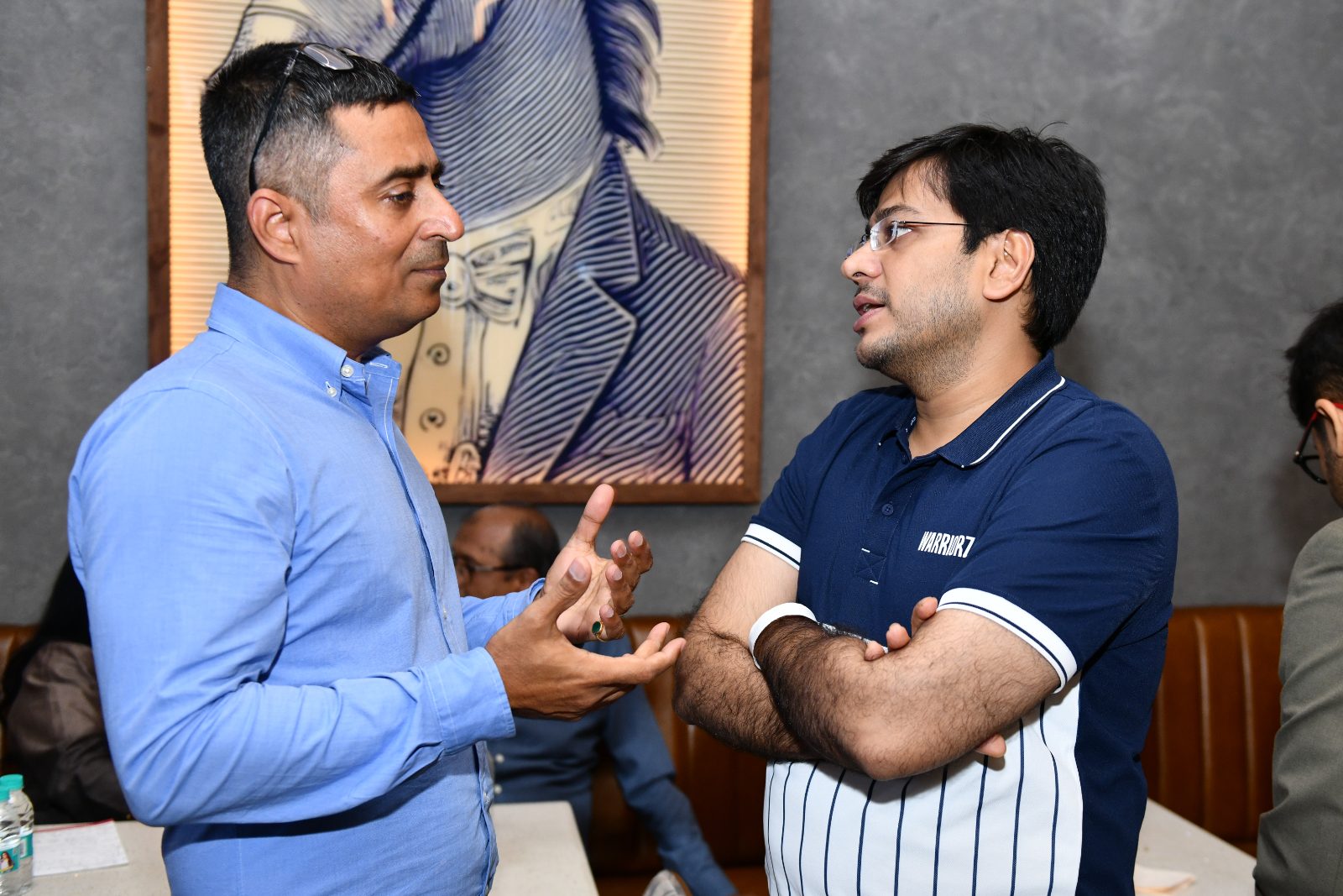 Guests at the book table